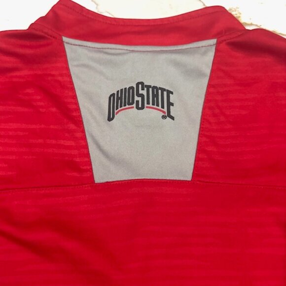 Rare Ohio State Buckeyes Long Sleeve Pullover 1/4 Zip Shirt Youth Large 16-18 - Picture 5 of 8